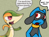 Poor Riolu, does not understand what's happening.