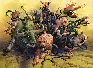 Illustration Garruk vs. Liliana Illustration Garruk vs. Liliana