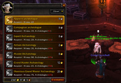 B�ta Cataclysm: Arch�ologie - Maitre de profession