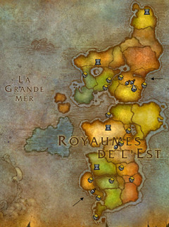 B�ta Cataclysm: Arch�ologie - Carte globale des fouilles