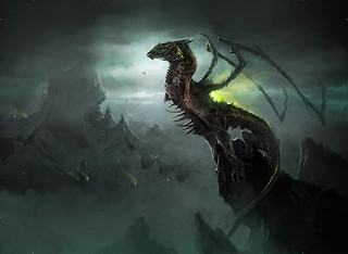Illustration de Skithiryx, the Blight Dragon Illustration de Skithiryx, the Blight Dragon