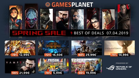 Promos de printemps : 1800 jeux à tarifs réduits pour 24 heures
