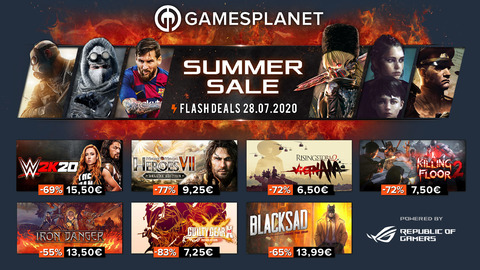 Summer Sale Gamesplanet #6 : 181 jeux soldés dont Killing Floor 2 (-72%), Jump Force (-72%) ou Crusader Kings (-75%)