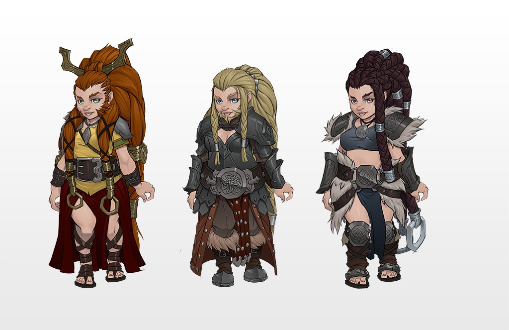 Character art for Dwarves in EQNext sadly never to see reality