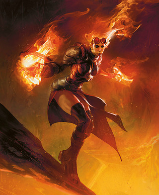 Illustration de Chandra, the Firebrand Illustration de Chandra, the Firebrand
