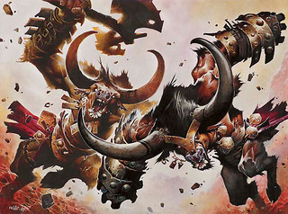 Illustration des Gorehorn Minotaurs Illustration des Gorehorn Minotaurs