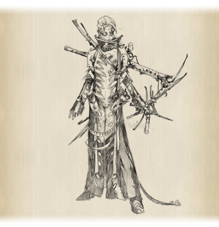 Croquis d'un phyrexian bleu Croquis d'un phyrexian bleu