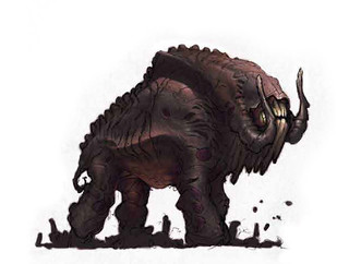 Croquis d'un Thundering Tanadon infecté Croquis d'un Thundering Tanadon infecté