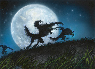 Illustration de la Full Moon's Rise Illustration de la Full Moon's Rise