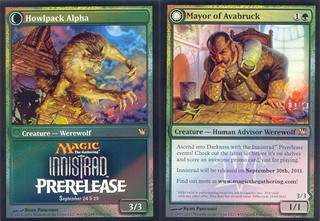 Cartes promo surdimensionnée Innistrad Cartes promo surdimensionnée Innistrad