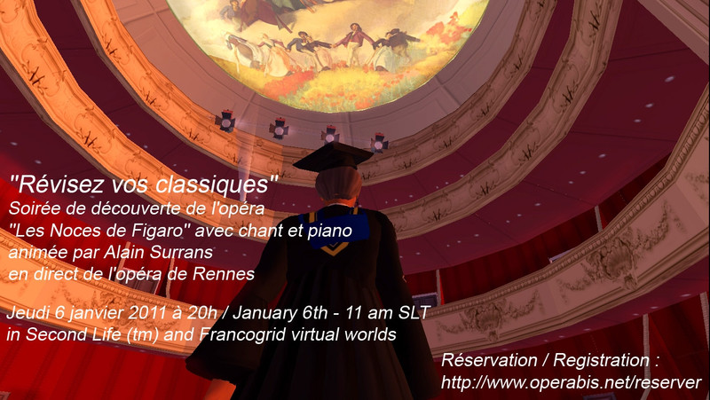 Les Noces de Figaro dans Second Life
