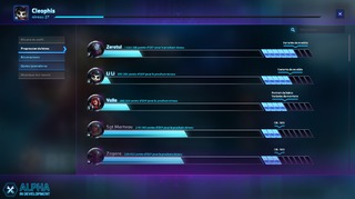 Les niveaux de personnages Les niveaux de personnages