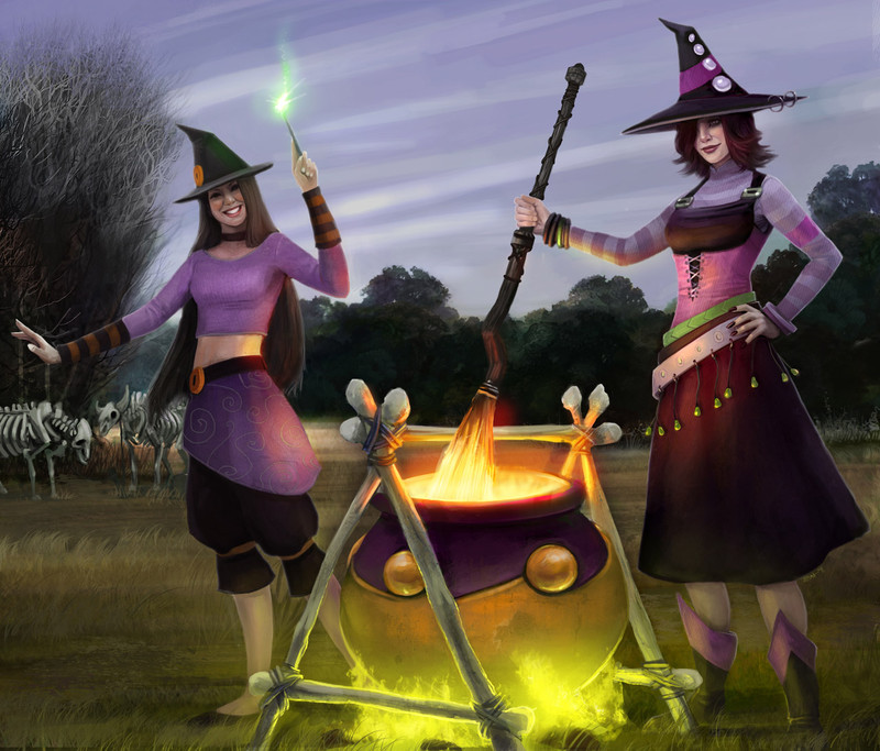 Sorci�res d'Halloween