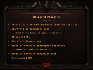 Projets à venir de Blizzard (septembre 2011) Projets à venir de Blizzard (septembre 2011)