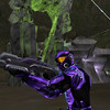 Un soldat vanu en position dans les cavernes.