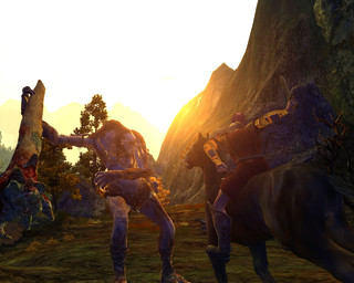 Joute au coucher de soleil Joute au coucher de soleil