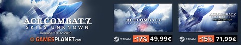 Ace Combat 7 : Skies Unknown - Bons plans : jusqu'à -17% sur le prix de vente d'Ace Combat 7: Skies Unknown