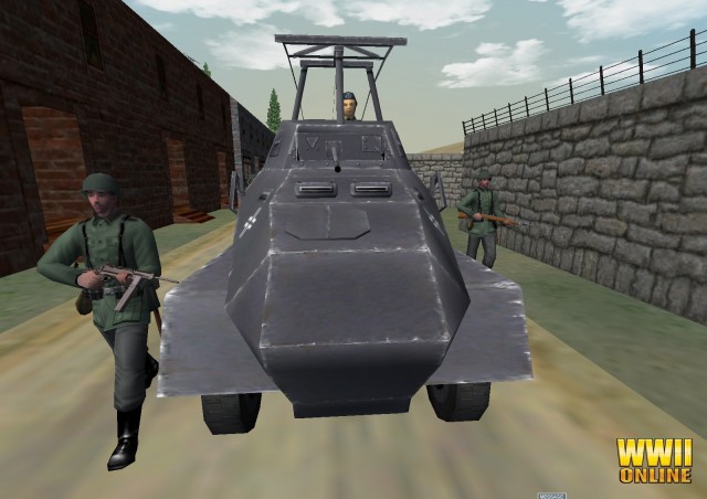Sdkfz 232 escort� de fantassins