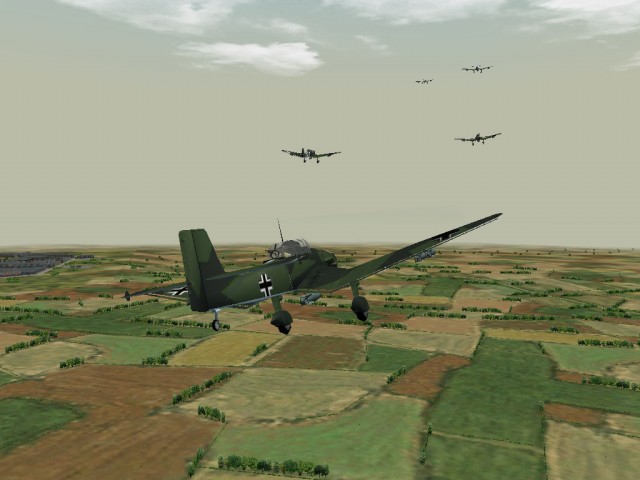 5 stukas en route pour un support a�rien des troupes au sol
