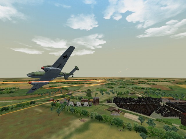 Un Bf110 en difficult�.