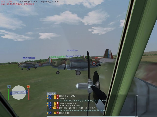 Des bombardiers DB-7 fran�ais se regroupent sur le tarmac