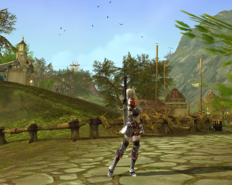 Elys�enne dans un village