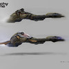 Un jetbike d'Anarchy Online