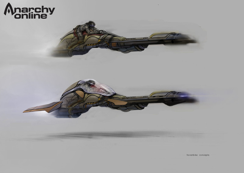 Un jetbike d'Anarchy Online