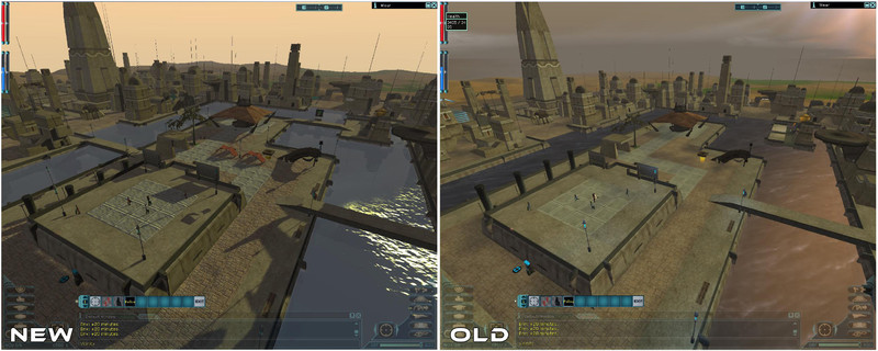 Comparatif entre l'ancien et le nouveau moteur graphique d'Anarchy Online
