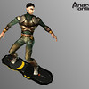 Rendu 3D d'un Hoverboard