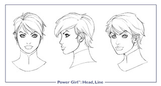 Power Girl - Dc con icnchar powergirl head line Power Girl - Dc con icnchar powergirl head line