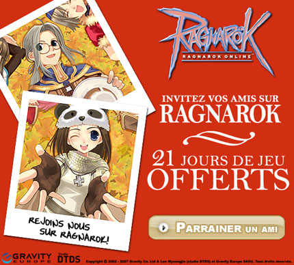 Ragnarok Online - Une offre de parrainage pour Ragnarok