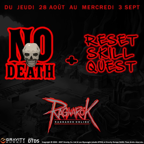 Ragnarok Online - No Death et Reset Skill Quest