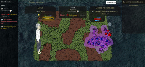Erentis, l'académie de magie - MAJ 20 du RPG Erentis : nouvelle interface de combat, animations, sons et gros rééquilibrage