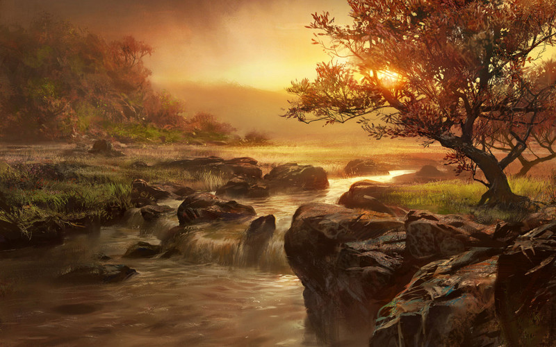 Paysage de steppe