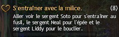 S'entrainer avec la milice