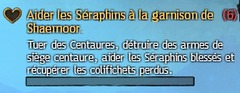 Aider les Séraphins à la garnison de Shaemoor