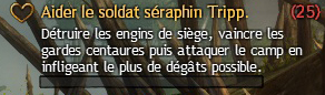 Guild Wars 2 - Aider le Soldat séraphin Tripp