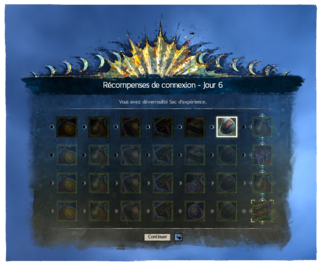 Récompenses de connexion Récompenses de connexion