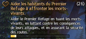 Guild Wars 2 - Aider les habitants du Premier Refuge à affronter les morts-vivants