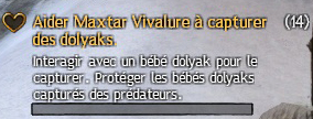 Guild Wars 2 - Aider Maxtar Vivealure à capturer des dolyaks