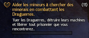 Guild Wars 2 - Aider les mineurs à chercher des minerais en combattant les Draguerres