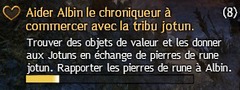 Aider Albun, le chroniqueur, à commercer avec la tribu Jotun