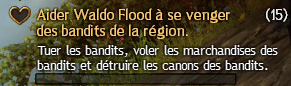 Guild Wars 2 - Aider Waldo Flood à se venger des bandits de la région