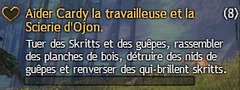 Aider Cardy la travailleuse et la Scierie d'Ojon