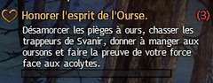 Honorer l'esprit de l'Ourse