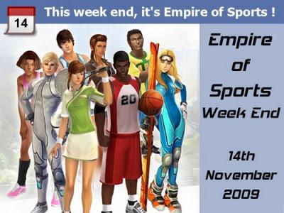 Empire of Sports - Un screen EoS sur Facebook