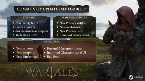 Wartales - Wartales : une 7ième mise à jour pour le 7 septembre
