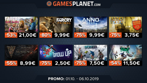 Soldes Gamesplanet : Elder Scrolls Online (-55%), catalogue Ubisoft (-75%)