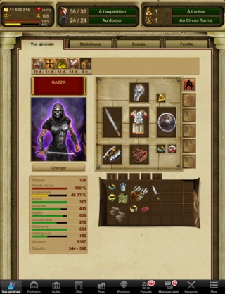 Gladiatus sur iOS Gladiatus sur iOS